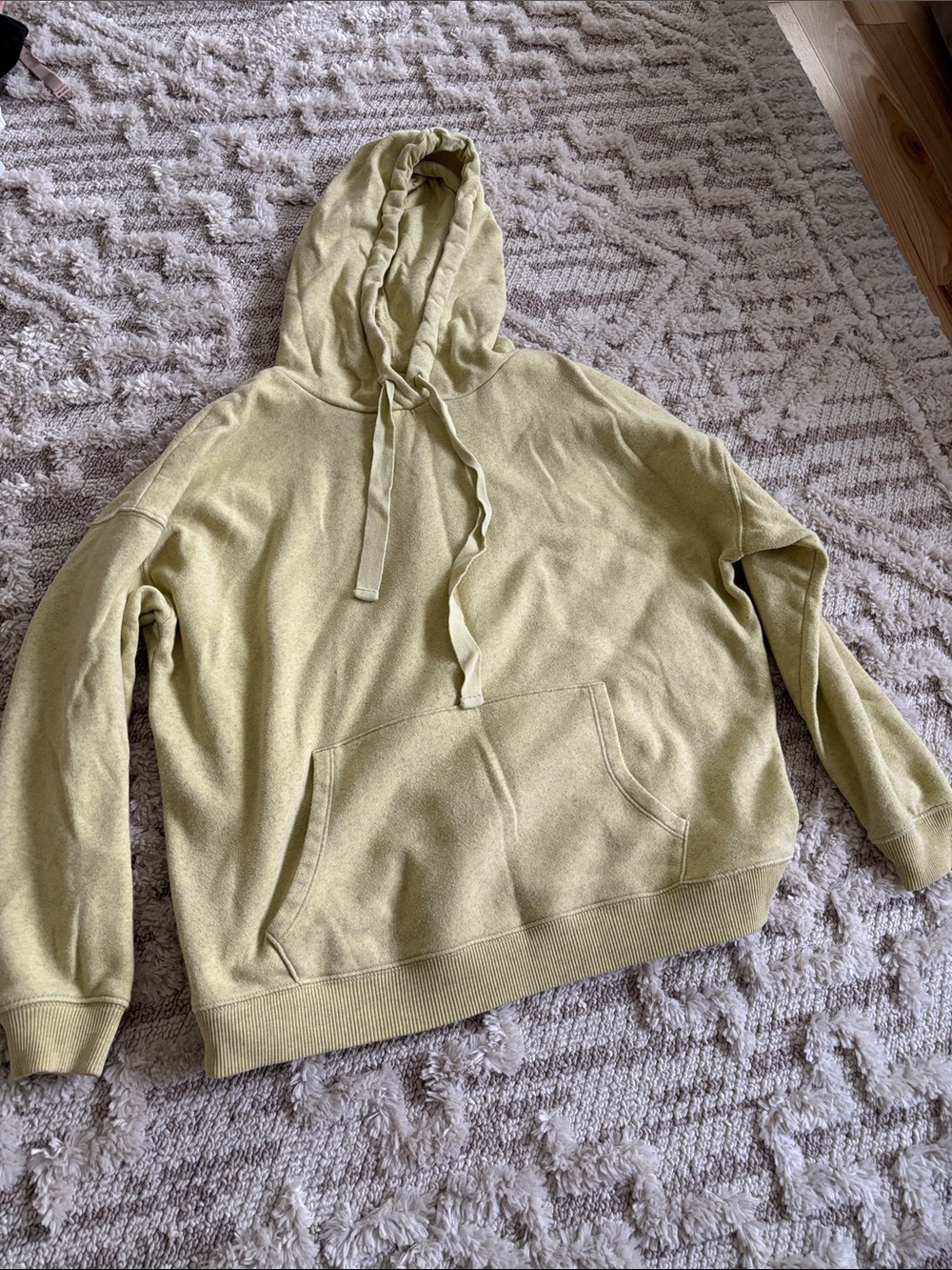 Hooded oversized Sweatshirt in Light Olive